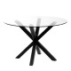 Table à manger DAMY - Black - 120 cm