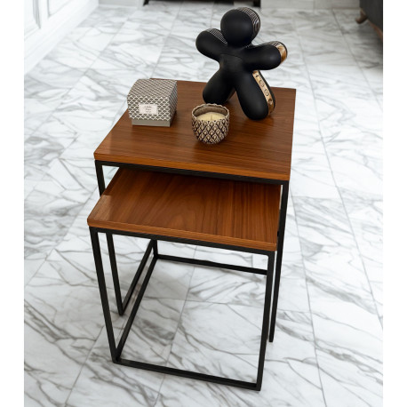 Duo de tables MYHA - Bois de Noyer d'Amérique