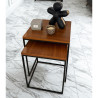 Duo de tables MYHA - Bois de Noyer d'Amérique
