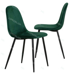 Chaise BAYAN - Green & Black