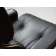 Lounge chair & Ottoman - Palissandre précieux & Cuir Noir