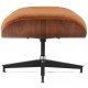 Lounge chair & Ottoman - Palissandre précieux & Cuir Camel