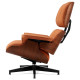 Lounge chair & Ottoman - Palissandre précieux & Cuir Camel