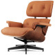 Lounge chair & Ottoman - Palissandre précieux & Cuir Camel