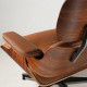 Lounge chair & Ottoman - Palissandre précieux & Cuir Camel