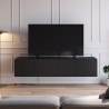 Meuble TV suspendu - KALINA - Black