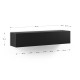 Meuble TV suspendu - KALINA - Black
