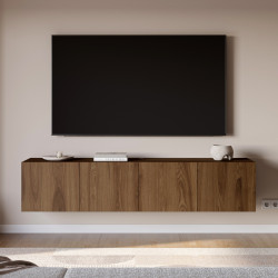 Meuble TV suspendu - KALINA - Woodstyle