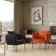 Fauteuil AYUNI - Velours côtelé - Black