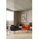 Fauteuil AYUNI - Velours côtelé - Black