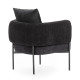 Fauteuil AYUNI - Velours côtelé - Black