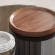Duo de tables basses RIGA - Bois de noyer