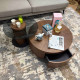 Duo de tables basses RIGA - Bois de noyer