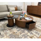 Duo de tables basses RIGA - Bois de noyer