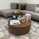 Duo de tables basses RIGA - Bois de noyer