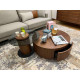 Duo de tables basses RIGA - Bois de noyer