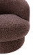 Fauteuil NUMA - Fauteuil pivotant - Tweed Aubergine
