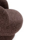 Fauteuil NUMA - Fauteuil pivotant - Tweed Aubergine