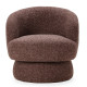 Fauteuil NUMA - Fauteuil pivotant - Tweed Aubergine