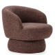 Fauteuil NUMA - Fauteuil pivotant - Tweed Aubergine