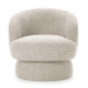 Fauteuil NUMA - Fauteuil pivotant - Tweed Aubergine