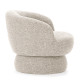 Fauteuil NUMA - Fauteuil pivotant - Tweed Aubergine