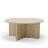 Table basse NOLI - Chêne & Crème