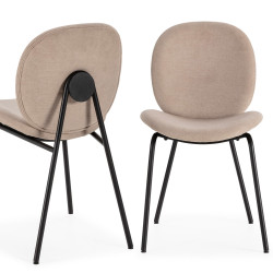 Chaise OZAO - Toile Beige sable