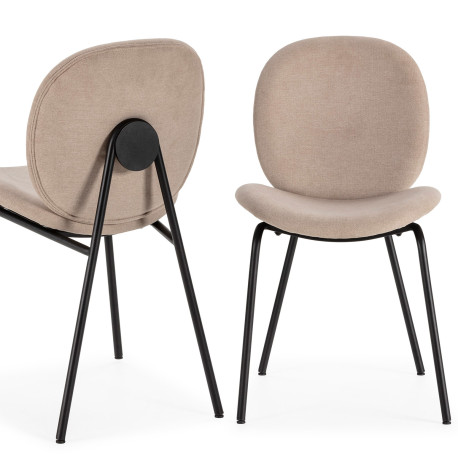 Chaise OZAO - Toile Beige sable