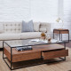 Table basse FLORENCE - Noyer