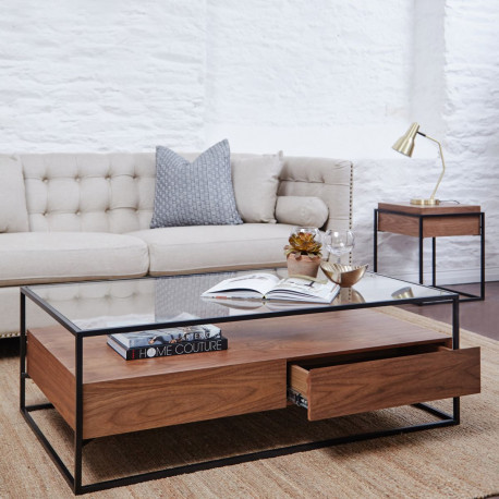 Table basse FLORENCE - Noyer