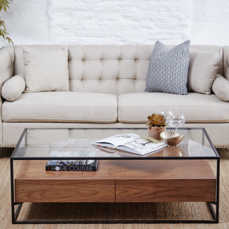 Table basse FLORENCE - Noyer
