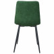 Chaise AQUES - Cuir Vert - Soft-Touch