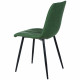 Chaise AQUES - Cuir Vert - Soft-Touch