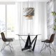 Chaise SANTY cuir Chocolat