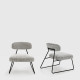 Fauteuil LIXIE - Tweed Gris