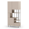 Étagère à rangements SHANY - Taupe