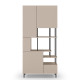 Étagère à rangements SHANY - Taupe
