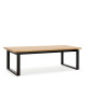Table à manger MORONI - Chêne massif - 220 cm
