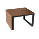 Salon outdoor SKYROS modulable - Alumium & Bois d'accacia