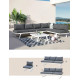 Salon outdoor MILOS modulable - Aluminium blanc