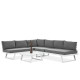 Salon outdoor MILOS modulable - Aluminium blanc