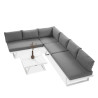 Salon outdoor MILOS modulable - Aluminium blanc