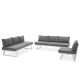 Salon outdoor MILOS modulable - Aluminium blanc