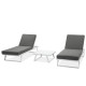Salon outdoor MILOS modulable - Aluminium blanc