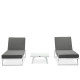 Salon outdoor MILOS modulable - Aluminium blanc