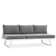 Salon outdoor MILOS modulable - Aluminium blanc