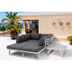 Salon outdoor MILOS modulable - Aluminium blanc
