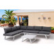Salon outdoor MILOS modulable - Aluminium blanc