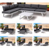 Salon outdoor MILOS modulable - Aluminium blanc